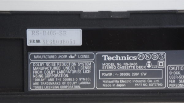 TECHNICS RS-B405 - immagine 6